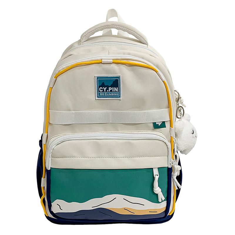 Backpack Girls Large Capacity Student School Bag New High School Student Simple Casual Backpack