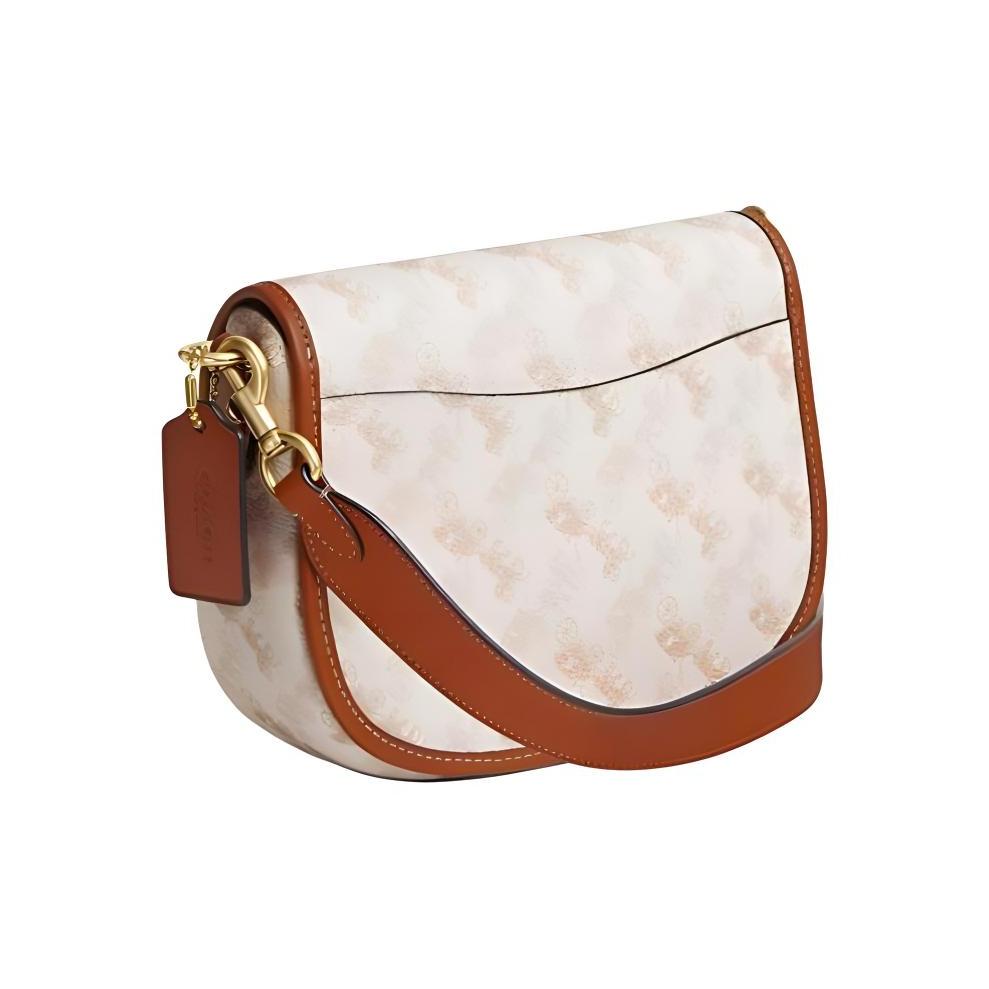 Coach Harley 22 Snap Closure Printed Coated Canvas And Glove Tanned Leather Handheld Crossbody Shoulder Bag Small Women Handbags CR512-B4TXF
