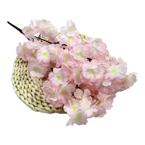 Branches de Cerisier Artificiel 55 cm de Haut Tiges Pêche Fausse Soie Arrangement de Fleurs Artificielles pour Décoration de Table de Maison Mariage