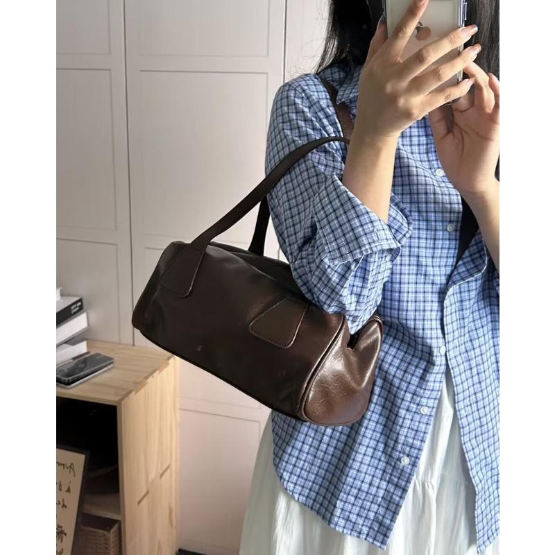 Bags Women s Retro Underarm Baguette Bag Versatile Commuter Casual Handheld Shoulder Bag