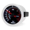 2026 Auto Car White LED Smoke Lens Boost Turbo Meter BAR -1~2 BAR 2" 52mm Boost Gauge with Sensor for Petrol Racing Car 12V