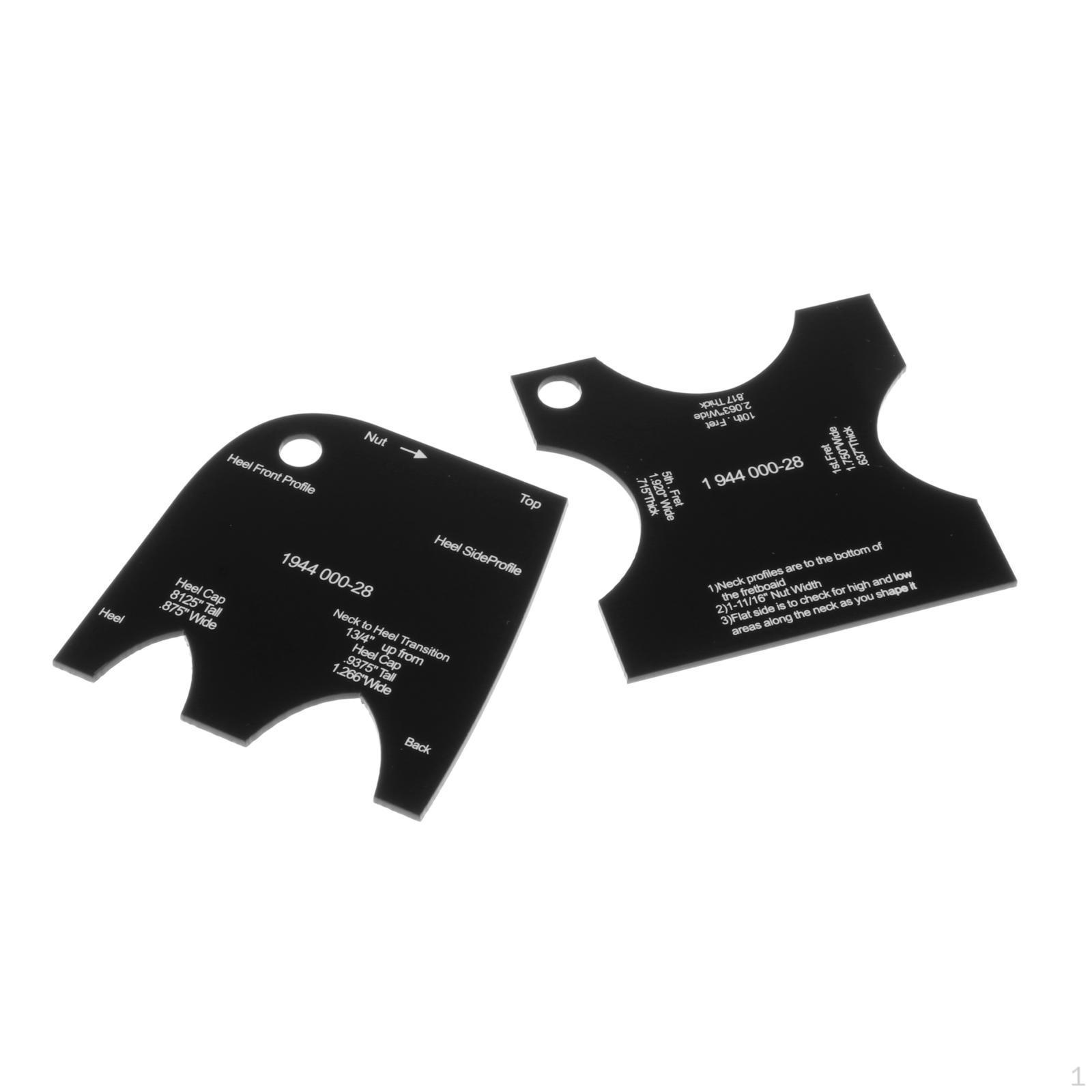 

2/Set Guitar Neck Template Shaping Reference Repair Leveling Luthier Beginner Gift 1944 000-28