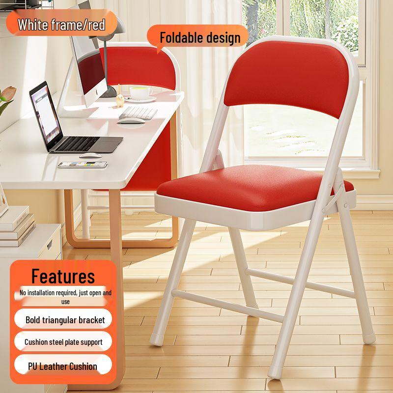 Folding Chair with Backrest for Home, Office, Dining, Dorm, and Events.