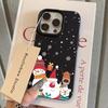 Santa Claus Reindeer Snowflake Pattern Phone Case For iPhone 11 12 13 14 15 16 Pro Max 16E X XR XS Max 15 14 Plus Soft Cover