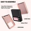 Hot Sales Skin Feel Liquid Silicone Flip Case for Samsung Galaxy Z Flip 7 FE 6 5 4 3 Anti-Drop Ring Holder Magnetic Bracket Case