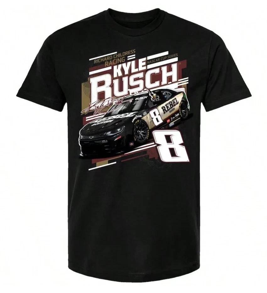 Kyle Busch #8 Rebel Bourbon Signature Car Limited Edition Nascar T-Shirt XS
