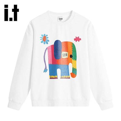 Izzue Unisex Elephant Print Long Sleeve Sweatshirt