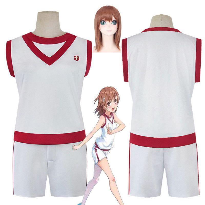 Toaru Kagaku Anime No Railgun Misaka Mikoto Cosplay Costume Sportswear Outdoor
