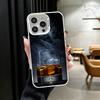 Cigar Whiskey Ice Drink Soft Phone Case for iPhone 15 16 17 Pro Max 17Air 16E 14 Plus 13 12 Mini Shockproof Cover Back Shell