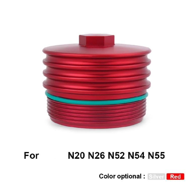 Aluminum Engine Oil Filter Cover Cap Spare Parts Fit for N20 N26 N52 N54 N55