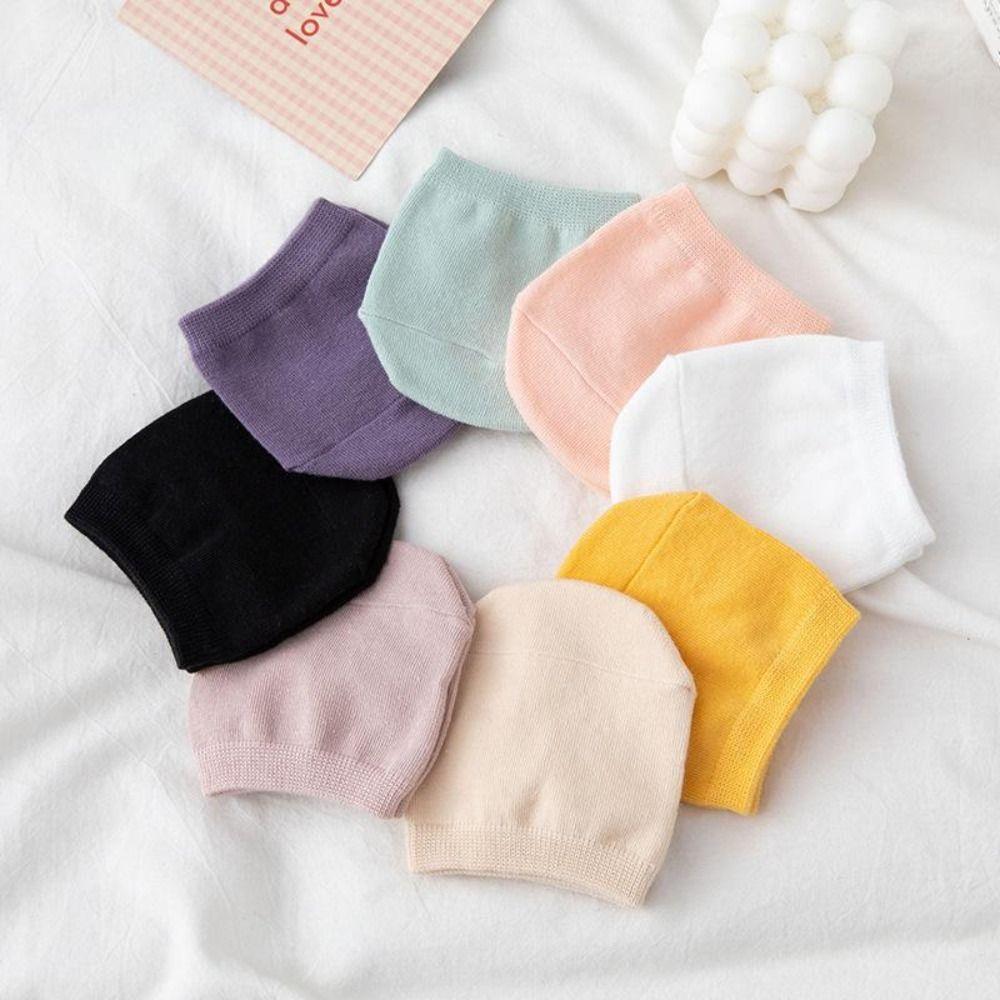 Hidden Female Socks Pure Cotton Invisible Ship Sock Cute Front Half Foot Socks