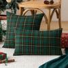 45x45cm 30x50cm Square Pillow Cases Christmas Scottish Tartan Plaid Cushion Covers Bed Sofa Pad Party Decor Throw Pillow Cover
