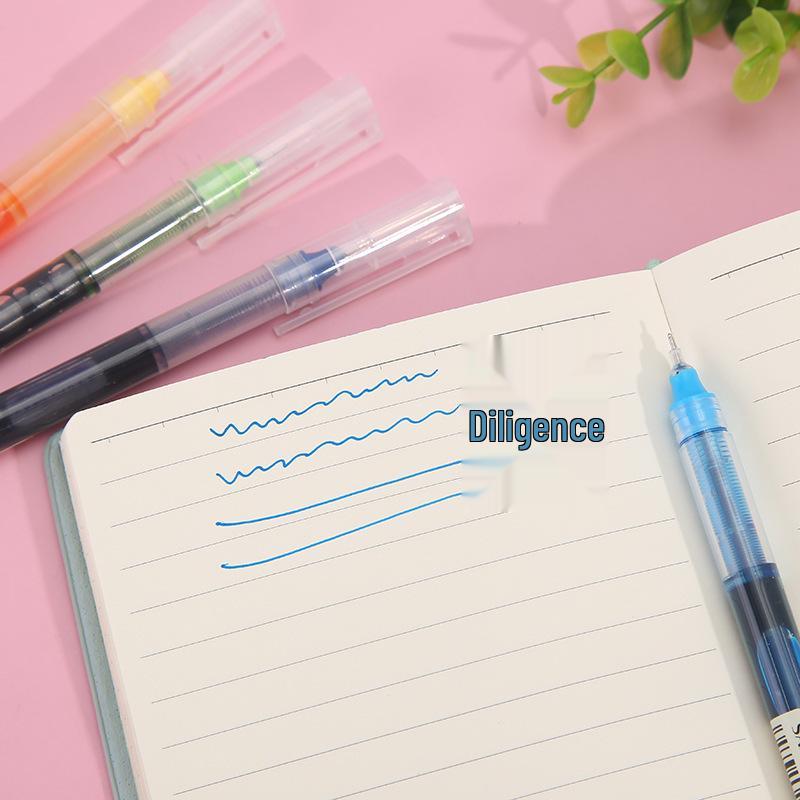 Vibrant Quick-Dry Gel Ink Rollerball Pen 0.5mm Needle Tip, Large Capacity