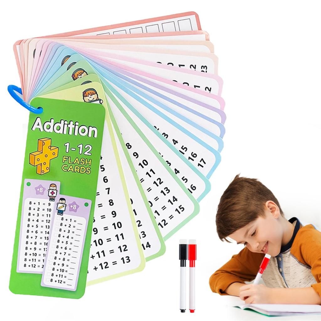 17PCS Multiplication Flash Cards 3 4 5rd Grade Multiplication Game Flashcards,2024 Newest Multiplication Fact Cards