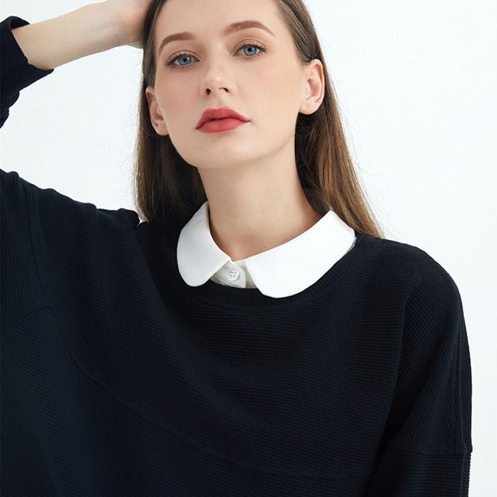 Women Classic Chiffon Blouse False Collar Lapel Clothes Accessories Shirt Fake Collar