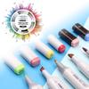 FINECOLOUR Hand-painted Markers EF100/EF101/EF102 Art Marker Set Dual Head Oily Alcohol Based Sketch Pen Art Painting Supplies