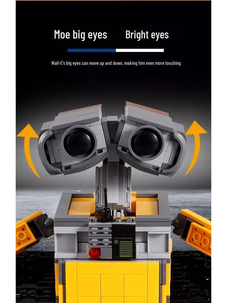 Programmable Remote Control WALL-E Robot Building Kit, 676 Pieces