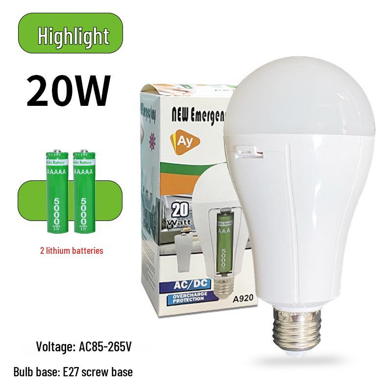 

Ручная светодиодная лампа-фонарик E27: Энергосберегающий аварийный светильник, активируемый водой White Light