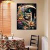 Full Diamond Embroidery Diy 5D "Animal Cat Moon" Rhinestone Pictures Decor Room Full Home Drill O4W0