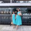2024 Summer Mother-Daughter Backless Spaghetti Strap Beach Dress