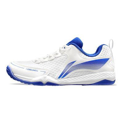 Pantofi de Tenis de Masă Li Ning Confortabili Simpli Absorbție Șocuri Suport Respirabili Anti-Alunecare Low-Top Pantofi de Antrenament Unisex sneaker Alb Albastru APTU005-1