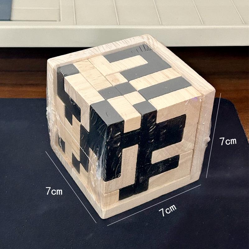 Wooden Disassembly Puzzle: Kongming & Luban Locks for Adult & Child Intelligence Development