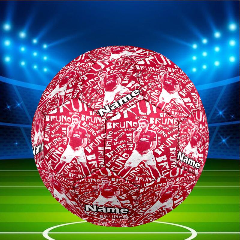 Custom Name Personalized Manchester Football F.C-A Print Size 5 Soccer Ball Training & Match Football, for Team, Kicking, Gift for Football Enthusiast