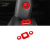 Car Seat Headrest Adjust Button Ring Cover 3* For Ford Edge 2015- Bright Red
