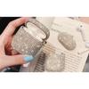 Diamond Studded Earphone Case, Water Diamond Earphone Case with Diamond Earphone Protective Cover, Apple Airpods Diamond Sticker Protective Case