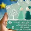 Yousheng Sea Glass Art Friendship Ornament Snowflake/Shell Shaped Christmas Tree Hanging Ornaments Handmade Sea Glass Art Friendship Keepsake for Best