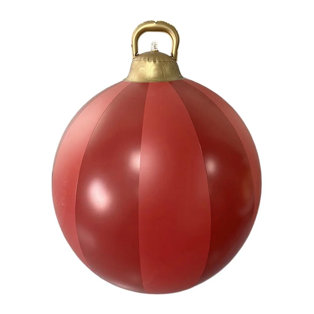 60cm Gardens Balloon Decoration without Light Christmas Ball PVC DIY Inflatable Ball Outdoor