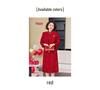 Plus Size Elegant Dress for Middle-Aged Mothers (40-50) - Festive Wedding and Banquet Wear