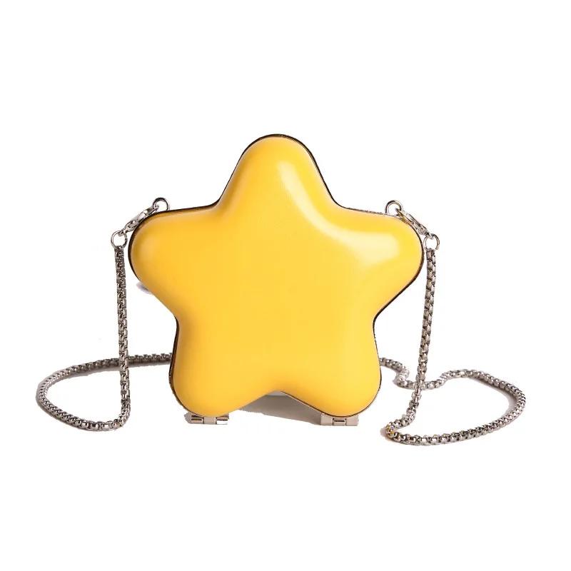 

Five pointed star mini mouth red envelope cute princess style chain small bag shoulder coin purse