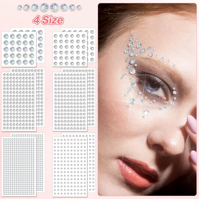 1Sheet  Ab Hair  Stickers Self Adhesive Face  Stick