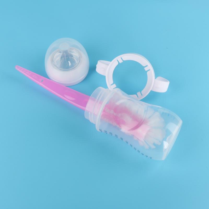 1Pcs Kitchen Accessories Long Handle Baby Bottle Brush Pot Cleaning Brush Water Bottle Back Brush Long Handle Dish Brush