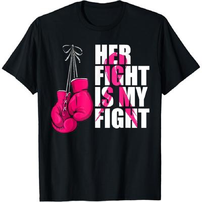 Breast Cancer Awareness Husband Support Squad T-Shirt