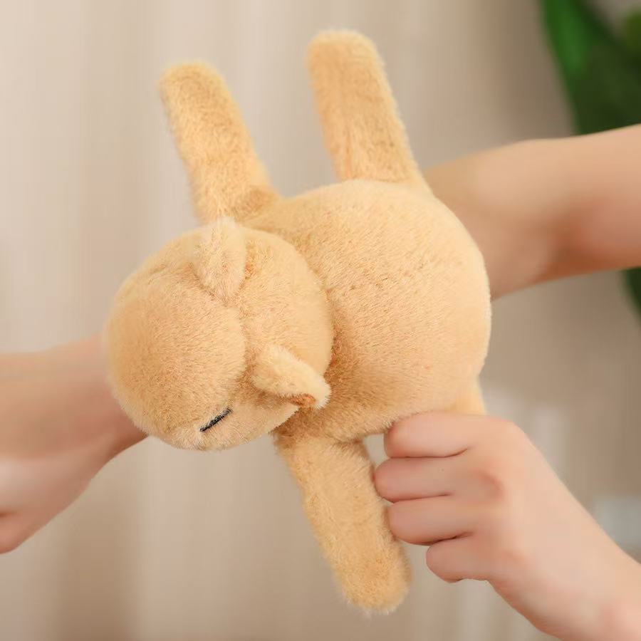 20cm Simulation New Capibala Wristband Stuffed Plush Toy Cartoon Anime Cute Pillow Cushion Children's Birthday Gift Fun Doll