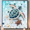 Turtle Full 5D DIY Pearl Gem Art Diamond Painting Kits for Adults/Beginners Gift Idea Home Decor 11.81x11.81in