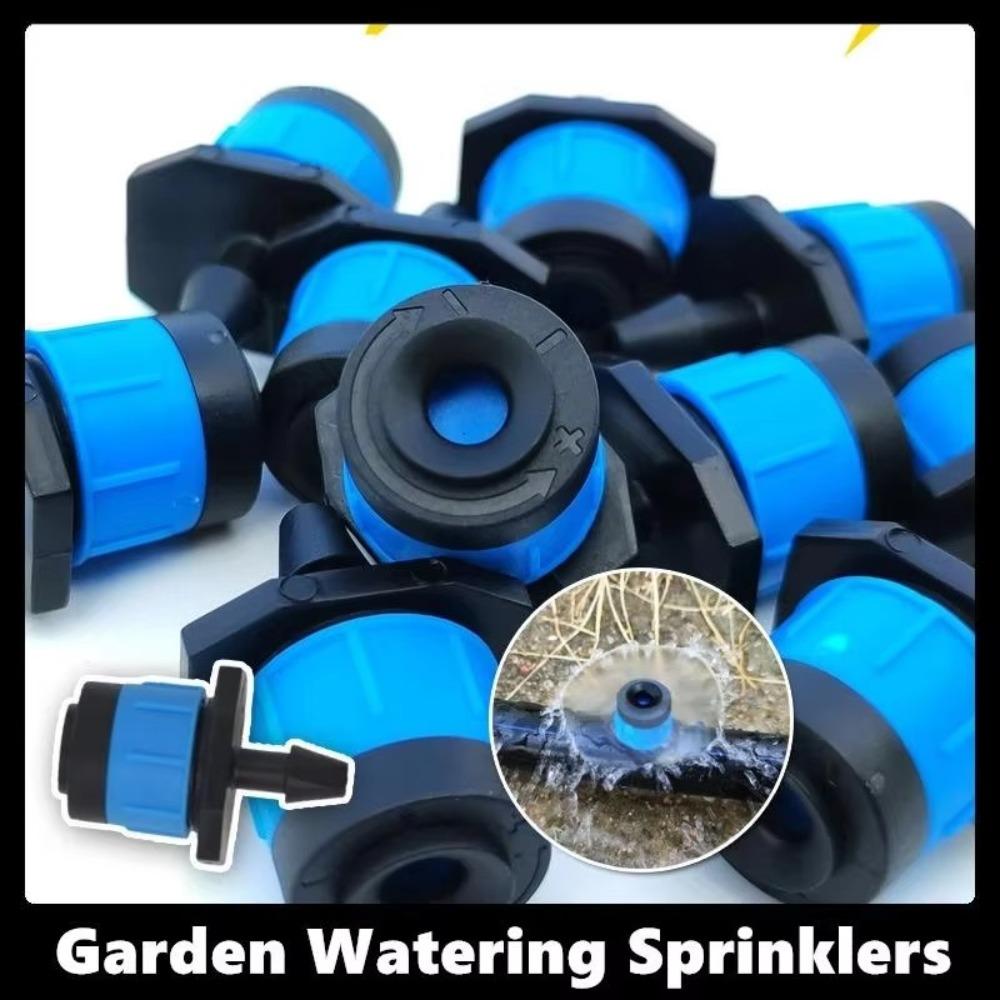 50PCS New 360 Degre Water Dropper Head Adjustable Garden Adjustable Irrigation Drippers Plastic Watering Sprinkler Flow Head