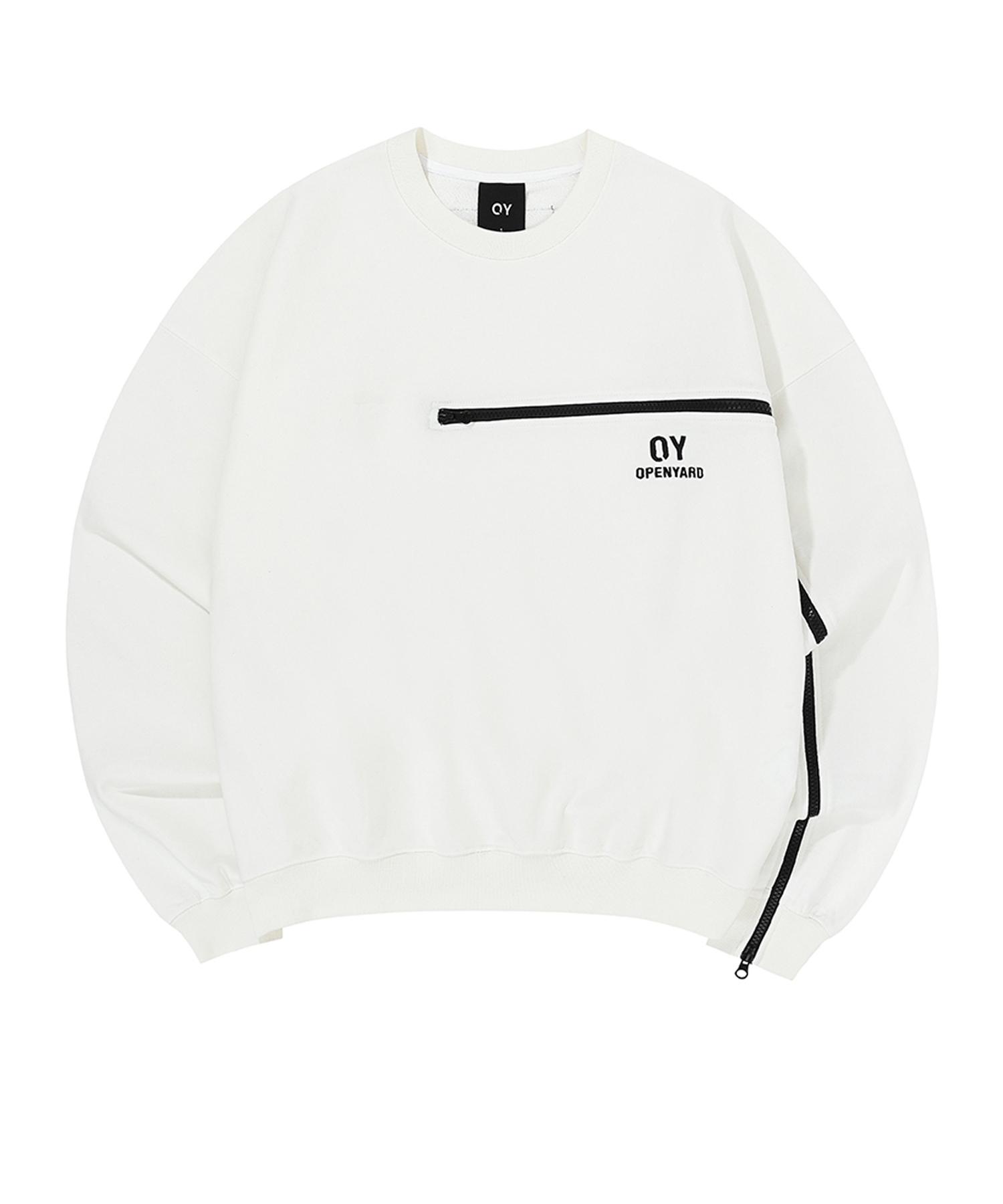 Толстовка Oy с логотипом на молнии - Белая White/1Size