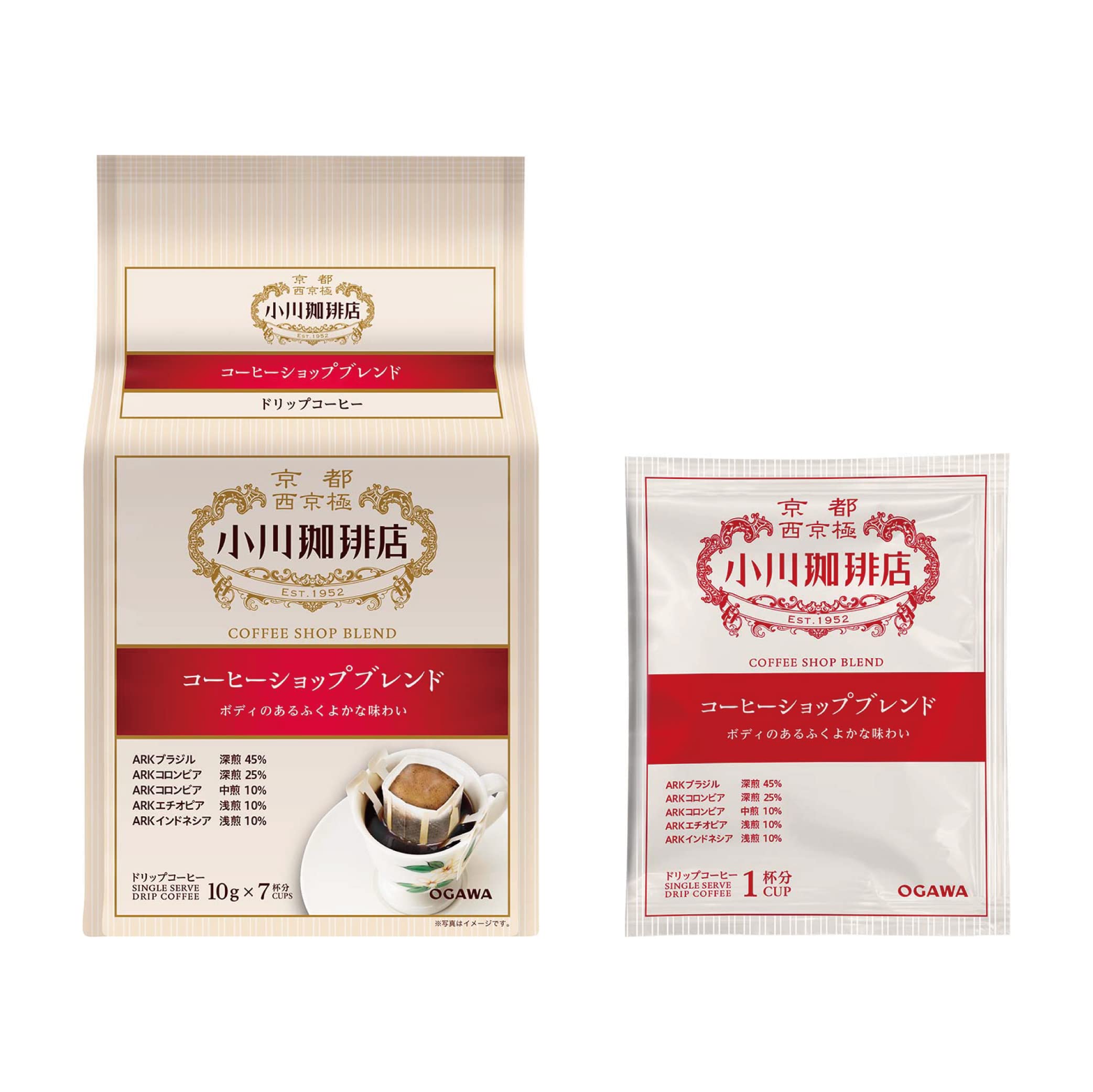 

Кофейня Ogawa Coffee Shop Кофейная смесь Drip Coffee 7 чашек 70 г x 3 шт.