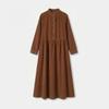Hwase Henley Neck Corduroy Dress Hb5fop009c