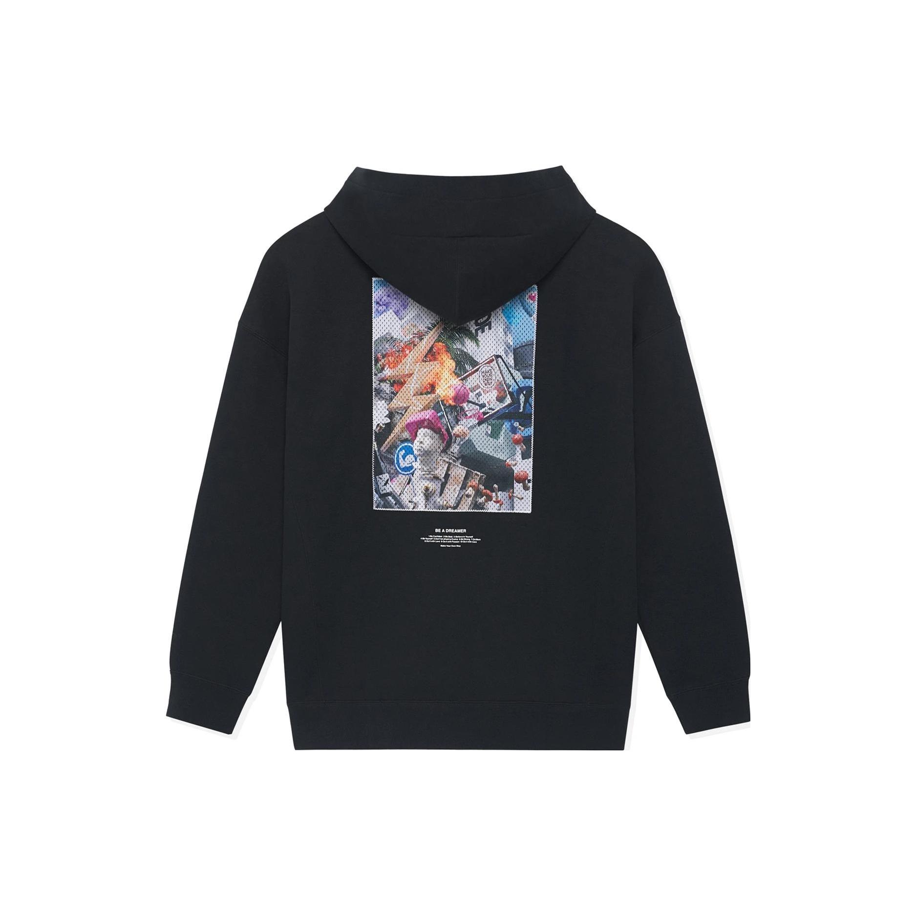 Li-Ning Way Of Wade Art Graphic Hoodie  Black  Men s AWDSE73-1 S