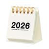 Mini Desk Calendar 2026 Standing Flip Small Desktop Calendar Jan.2026 to Dec 2026 12 Monthly Calendar with Twin-Wire Binding for Home Office School