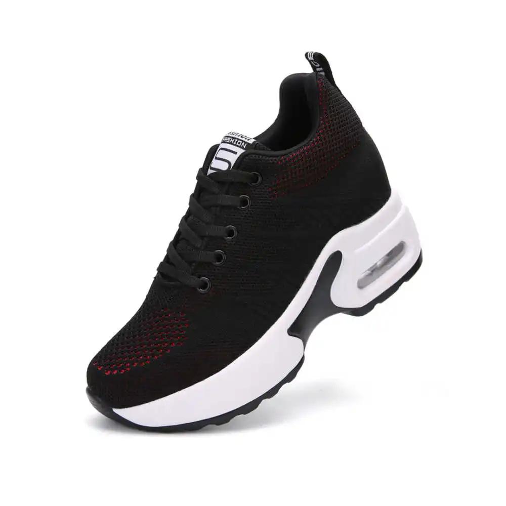 Модные высокопроизводительные женские кроссовки на шнуровке для ходьбы — фото 5