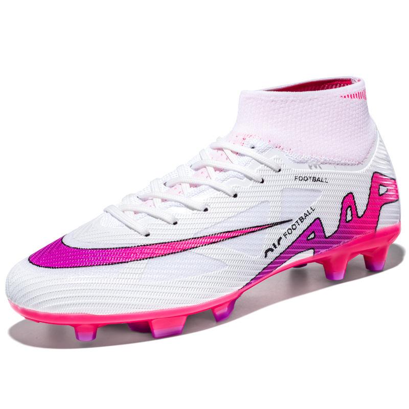 Foreign trade new high-top football shoes long nail football shoes TF broken nail training shoes football falcon men's
