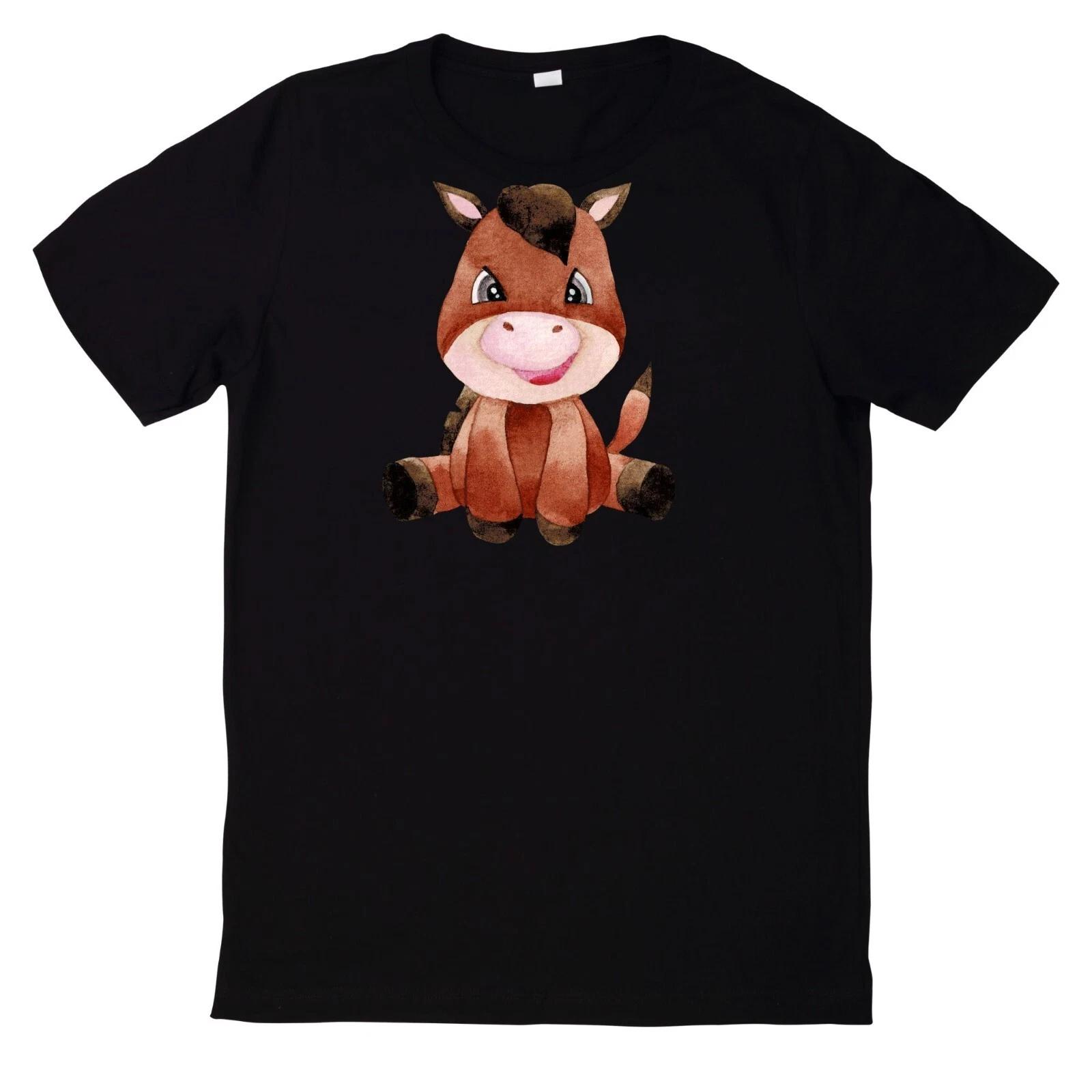 T-Shirt Esel Profil Aquarell Lustig Motiv XXL