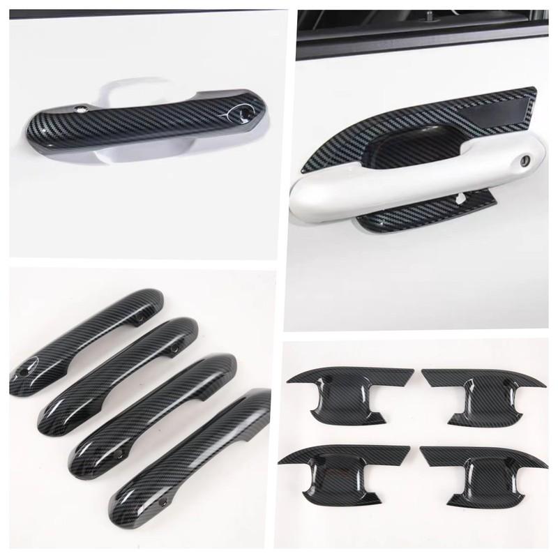 Für Ford Explorer ABS Kohlefaser Türgriffabdeckung Türschalenrahmen Verzierungen Aufkleber Auto Styling Zubehör