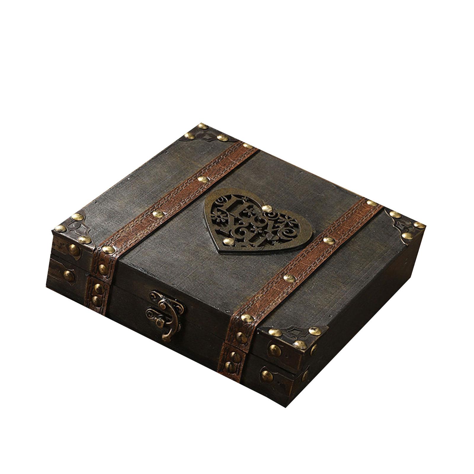 

Multifunctional Jewelry Storage Chest Fashion Accessories Storage Box Wood Texture Suitable for Dressing Table or Closet