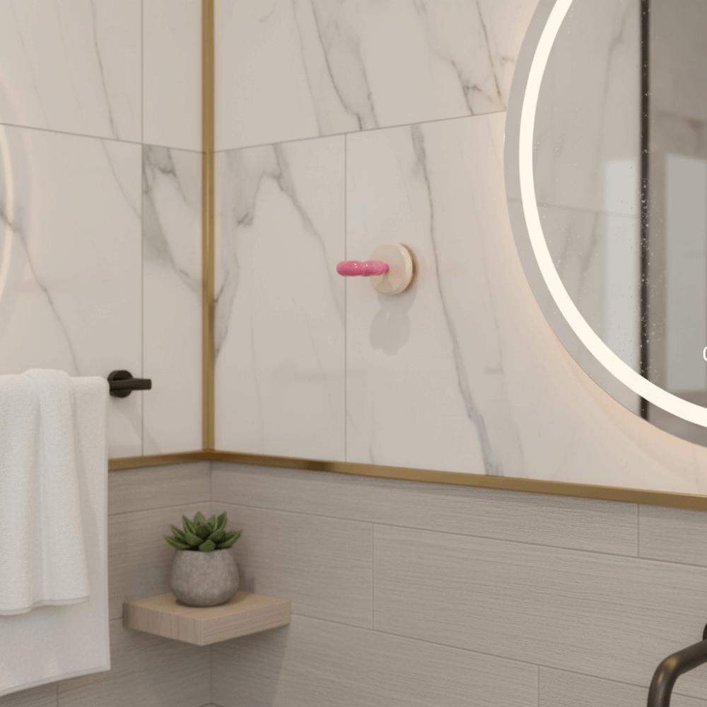 2 Stück Abnehmbarer Drehbarer Saugnapf Haken Klebstofffrei Kunststoff Badezimmer Haken Cremefarbe Tragbarer Wandhaken Halter Hausgebrauch